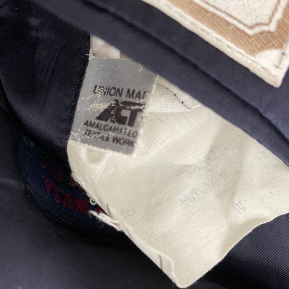 Vtg Britches of Georgetown Skirt Suit Set Navy Blue Windowpane Pleated Women 8 - Picture 5 of 9